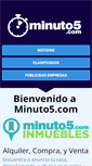 Mobile Screenshot of minuto5.com